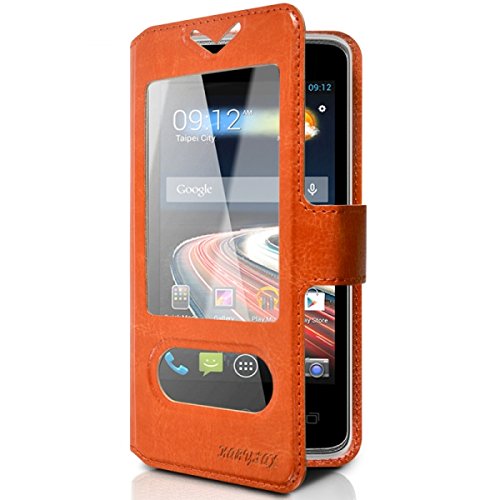 Seluxion Schutzhülle S-View S Farbe Orange für Acer Liquid Z4