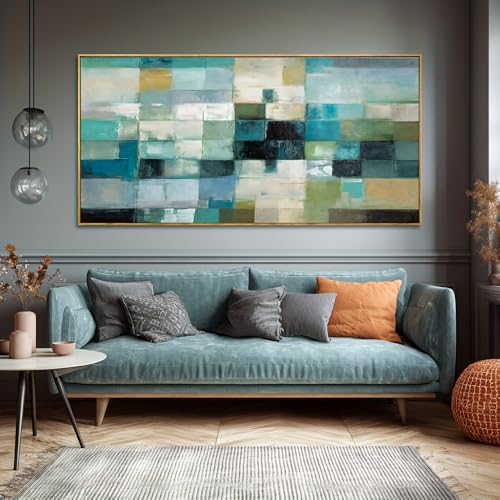 Tableau abstrait sur toile moderne pour salon et bureau
