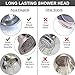 Shower Massage Head With Mist - High Pressure Boosting, Multi-Function, Massager Rainfall Showerhead For Low Flow Showers & Adjustable Water Saving Nozzle, 2.5 GPM - Brushed Nickel