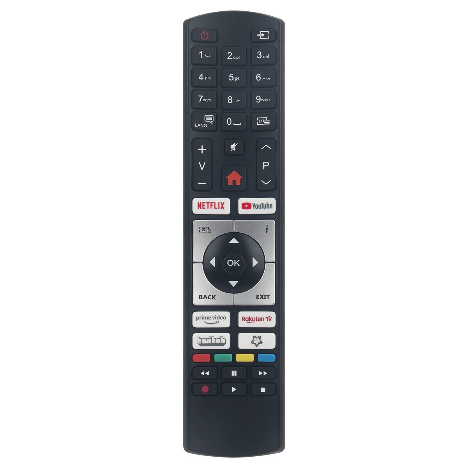 ALLIMITY RC4518P Remote Control Replce Fit for TECHNIKA TECHLINE SILVERCREST LUXOR LINSAR 16LVD5 V16LCDDVDHD TV22104CT LCDTV19111ES TL19LC741 26942 LCD32229 LCDDVD19918
