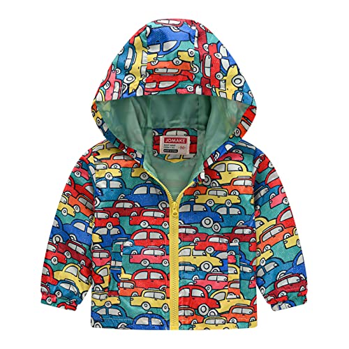 Kids Toddler Boy Girl Casual Jackets Waterproof Hooded Windbreaker Lightweight Coat for Winter Fall Winter 2024 (Red, 2-3 Years)