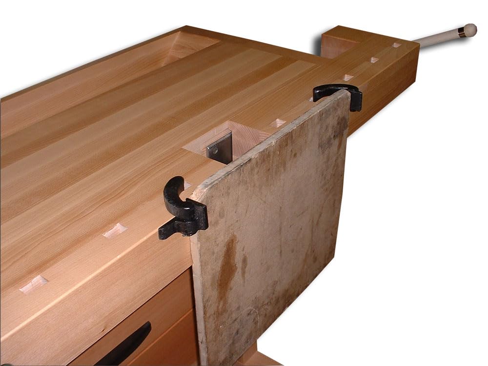 Seitenbankhaken (Werkbank Ersatzteil, Hobelbank Zubehör, Tischlerwerkzeug, Schreinerwerkzeug, Spannmechanik Holz, Spannhilfe, Handwerkzeug, Werkstattbedarf) 10-63