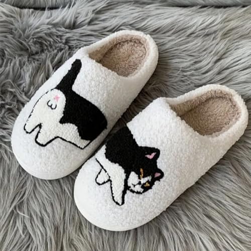 KEYUSHOP Fuzzy House Slipper Soft Plush Cute Cartoon Animal Slippers Dachshund Dog Slippers Kitten Slipper Memory Foam Slip-on Slippers Indoor Outdoor Shoes3