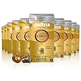 Lavazza, Qualità Oro, 100 Cápsulas de Café Compatibles con las Máquinas Nespresso* Original, con Notas Aromáticas Florales y Afrutadas, 100% Arábica, Intensidad 8, Tueste Ligero