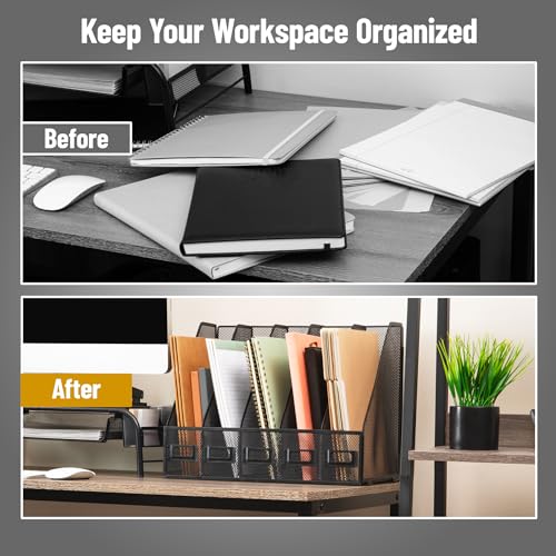 Trieur de papier de bureau vertical contre l'encombrement - 6