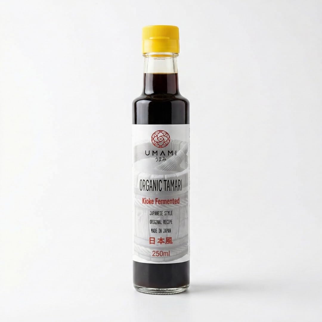 Umami Salsa de Soja Tamari BIO Kioke 250ml Fermentada 18 Meses Sin Gluten Premium