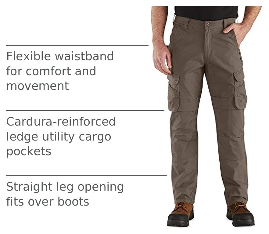 Carhartt Men's Full Swing Steel Cargo Pant Pants, -tarmac, 32 x 34 - image 3