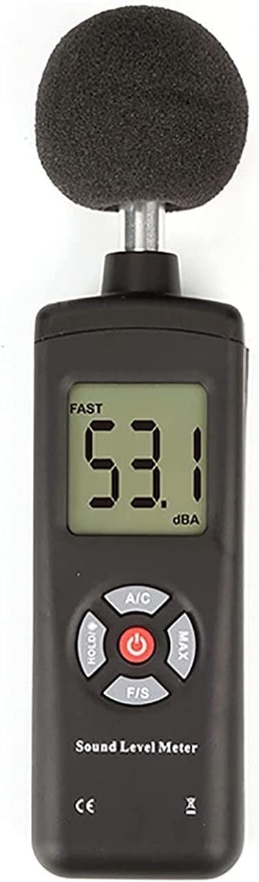 LCD Audio Digital Decibel Medidor Nivel de Sonido Medidor de Ruido Monitor de Sonido DB Medidor de medición de Ruido Medición de 30 dB a 130 DB A/C Modo