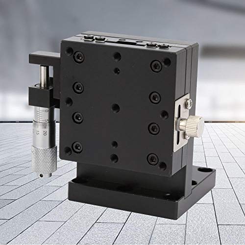 Semzl60-As Z Linear Stage, 60 * 60Mm/2.36"*2.36" Trimming Bearing Tuning Platform Sliding Table, Micrometer Manual Slide Table Cross Roller Bearing Vertical Linear Stage #TOP6