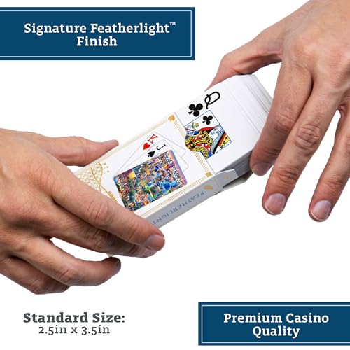 Boardwalk Puzzles Premium Featherlight naipes de póker miniatura 3
