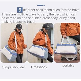 NONGYU Borsa sportiva leggera con scomparti separati, perfetta per gli appassionati di fitness e viaggiatori, Verde, 50*27*23cm