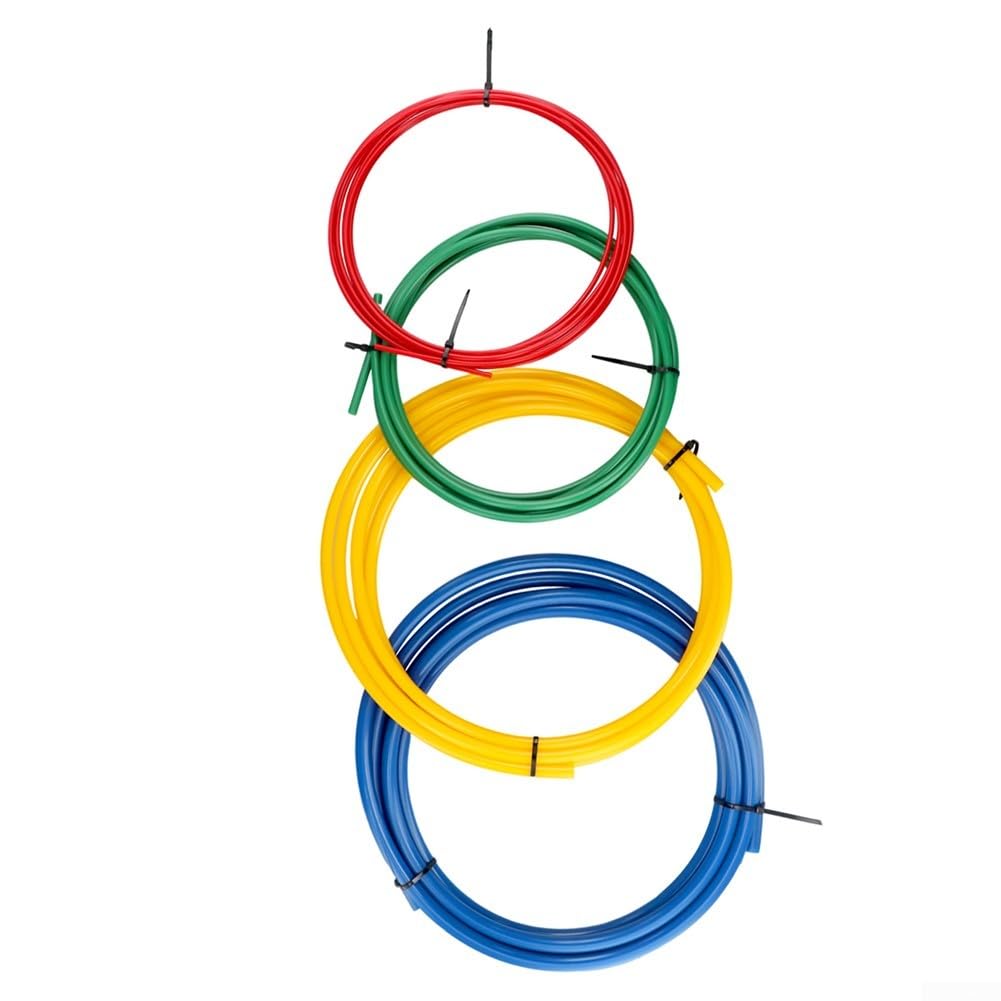 Set di molle piegatubi per tubi in rame, kit di strumenti per piegatura interna in plastica PE, 4 pezzi, codificati a colori, da 1/4 a 5/8 pollici, per riparazione aria condizionata HVAC (4 pezzi) 5 m