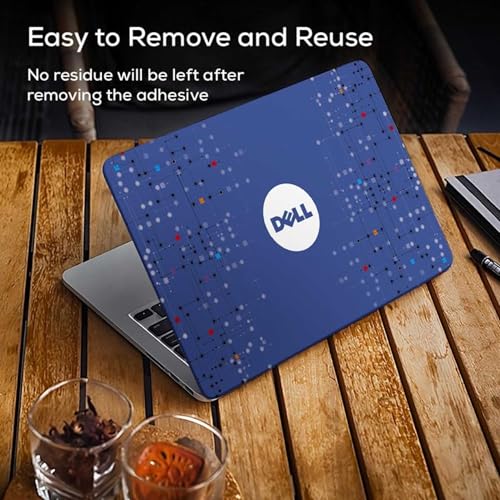 Image of Galaxsia DL245 Top+Wrist Pad Vinyl Laptop Skin /Sticker /Cover for 15 to 15.6 Inches Laptops Laminated-Removable-HD Quality Compatible for Dell-(15x10 Inches)