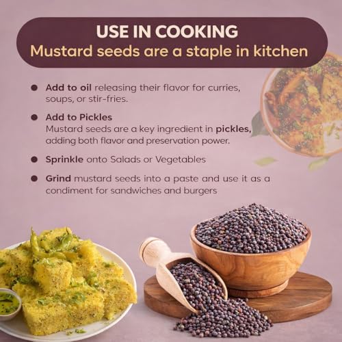 Image of Mustard Seeds (Rai) Whole 250g | Natural Indian Spices Sarson Seeds