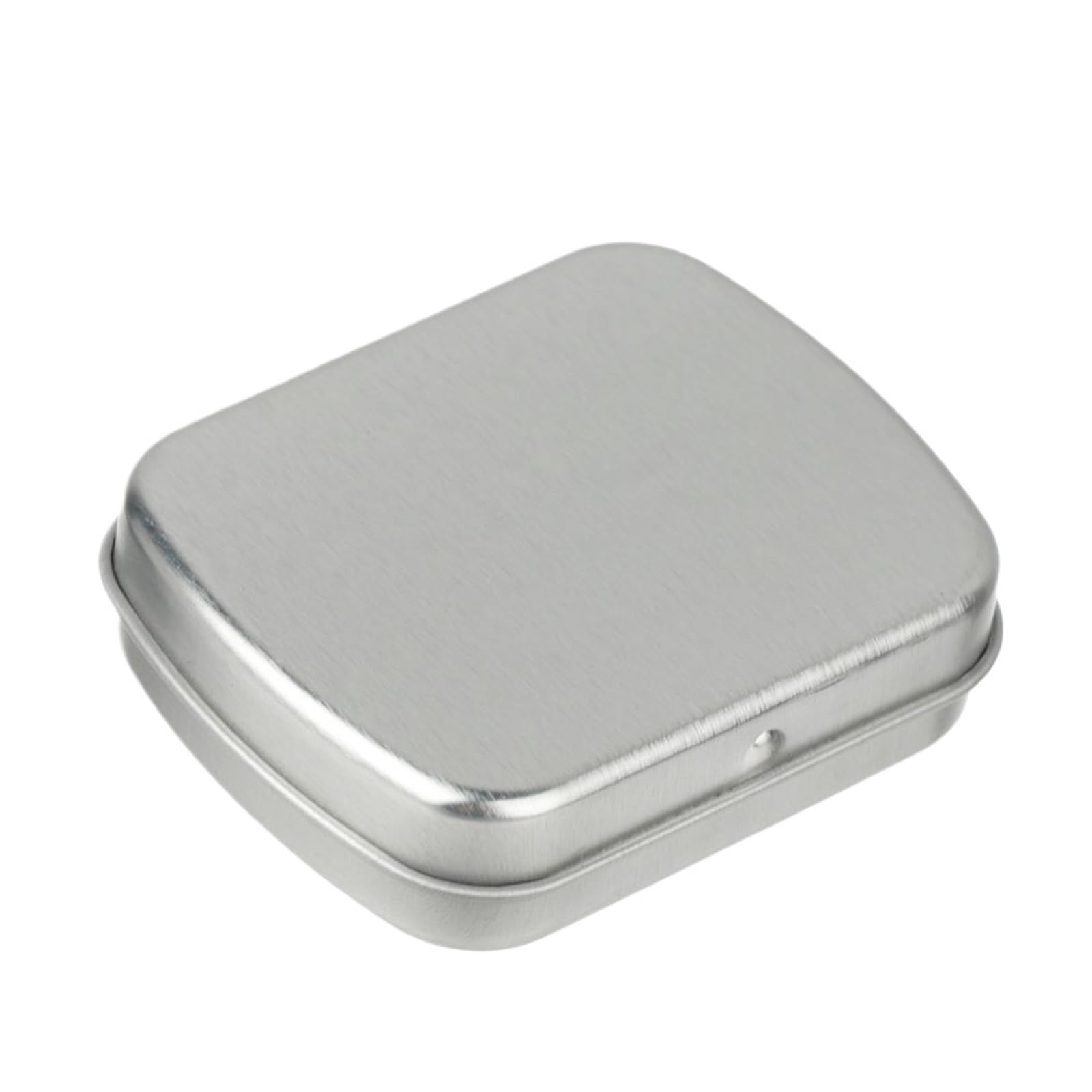 aluminum tin can, Mini Rectangular Metal Hinged Flip Tin Box for Candy Tea Jewelry Portable Pill, Multicolor(Color9)