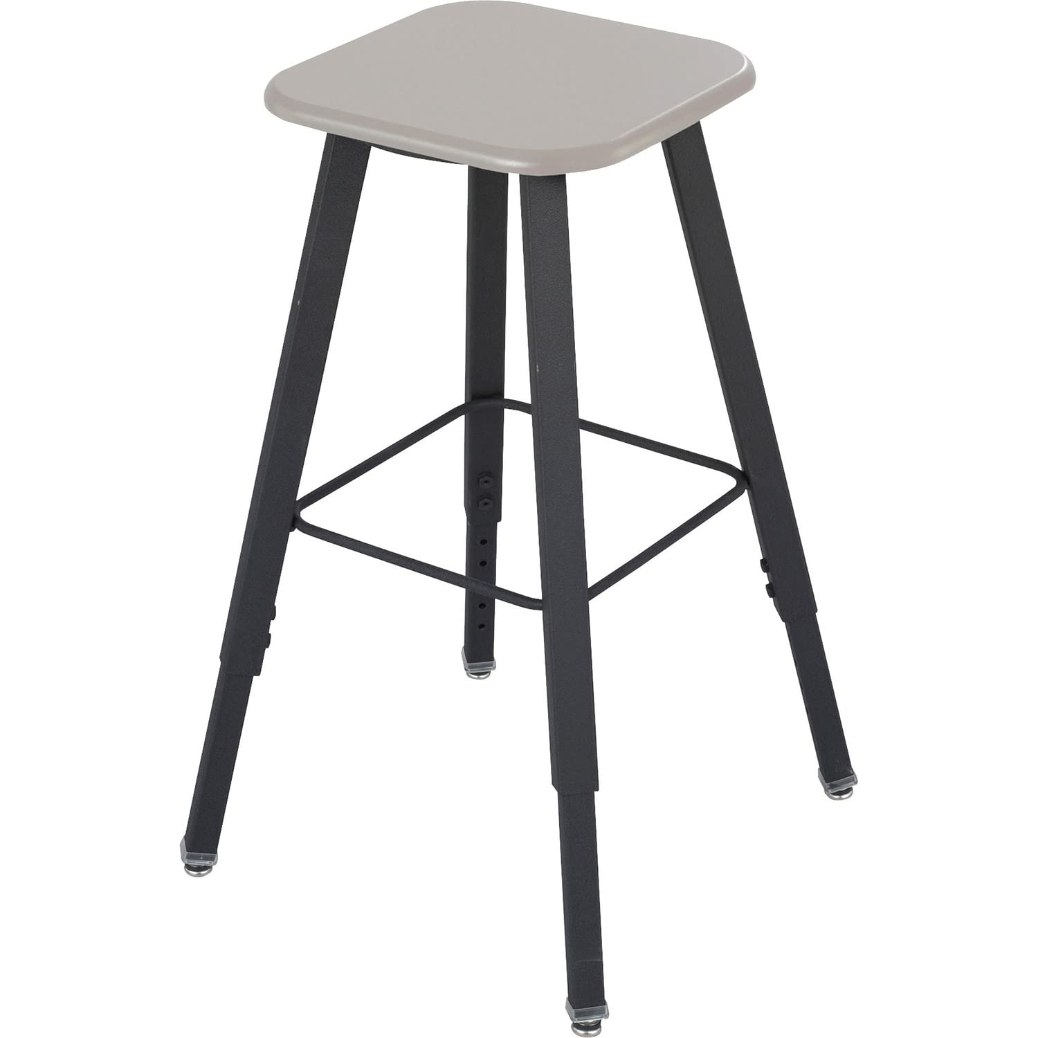 Safco Products 1205BE Alfabetter stołek do biurka stojącego alfabetu (sprzedawany oddzielnie), czarna rama/beżowe siedzisko