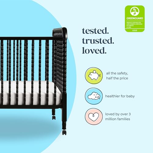 DaVinci Jenny Lind 3-in-1 Convertible Baby Crib, Ebony - image 4