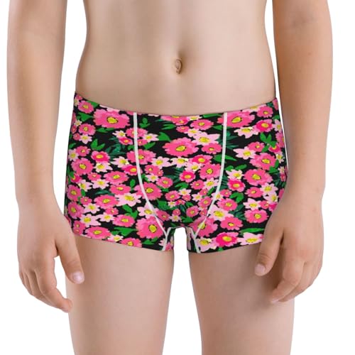 Boys' Cotton Boxer Brief Soft Underwear-Blooming Meadow