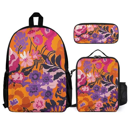 Sac à dos voyage ordinateur portable 15 pouces blanc avec trousse et sac repas