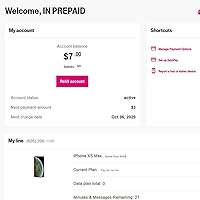 Vista 2 de Tarjeta SIM prepagada - EE.UU. $3/mes Pay As You Go Plan con número móvil de EE. UU., LTE/5G, servicio T-Mobile, $0.10 por texto/minuto, roaming