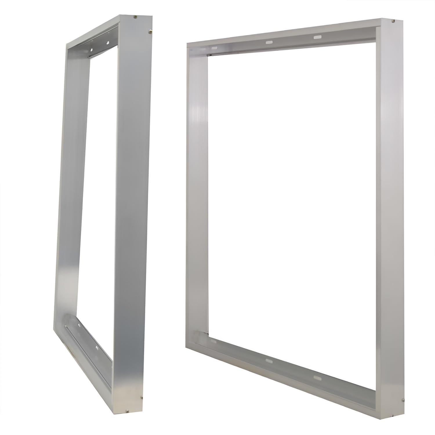 POWERSTAR ELECTRICALS Surface Mount Kit Frame Box for 600x600 LED Ceiling Panel Light β White, Chrome, Easy to Install (Chrome)