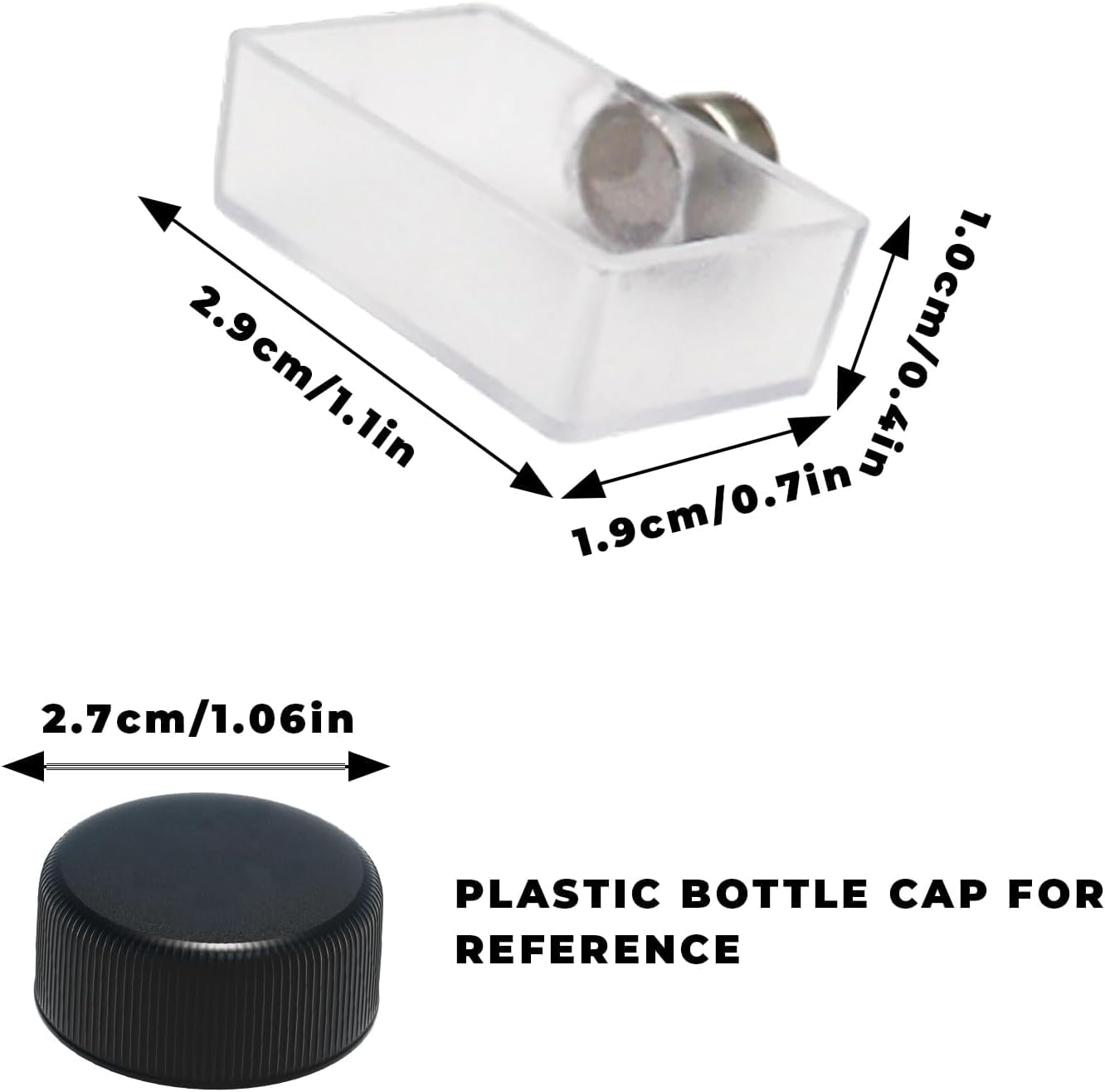 Dnoifne 4er-Pack Winzige Magnetische Wasserschale für Springspinnen & Vogelspinnen – Terrarium Zubehör, Kleine Futterschale für Spinnen und Andere Kleine Haustiere