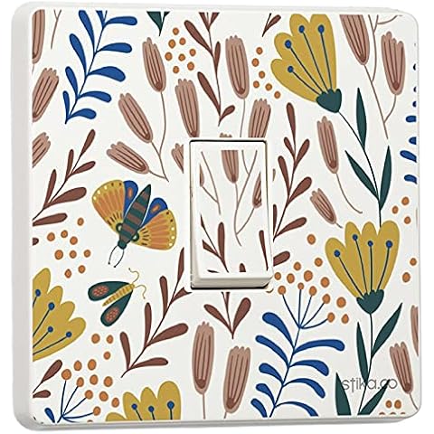 stika.co Floral Print Light Switch Sticker Cover