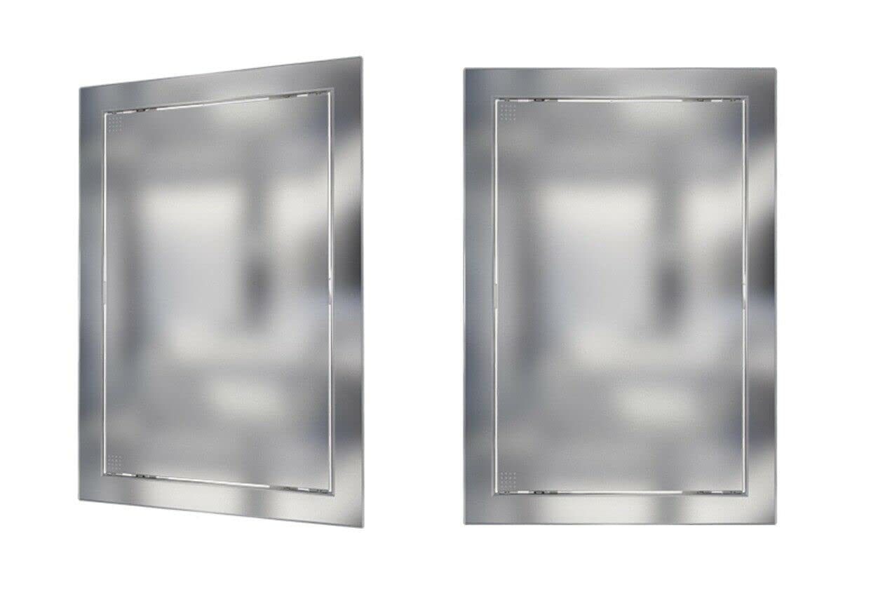 Prostko Ltd Chrome Access Panel/Revision Door/Service Point Cover/Inspection Flap/Glossy/Abs Plastic (150Mm X 200Mm)