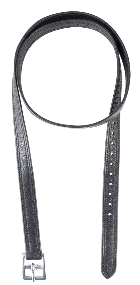 PFIFF 102696 - Cinghie di fissaggio Soft, in pelle, numerazione dei fori, 1 paio nero 140