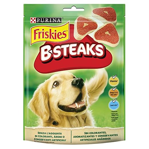 Purina Friskies B-Steaks golosinas y chuches para perros 5 x 150 g