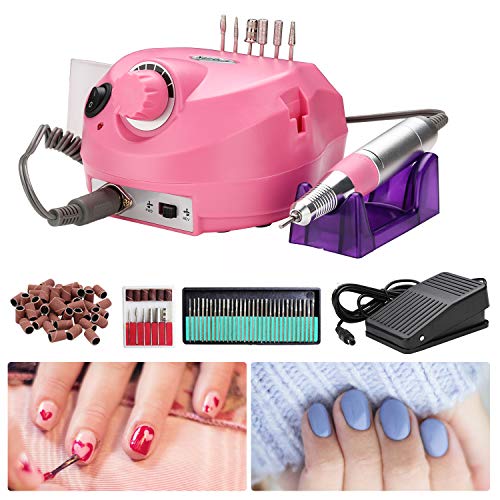 Riossad Nagelfräser, Profi Elektrische Nagelfeile Maniküre Pediküre Fräser Nageldesign Nagelkunst Kit 30000 U/min für… – Bild 6