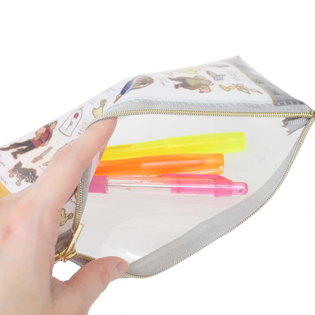 Amazon.co.jp: 美女と野獣[ペンポーチ]大人の図鑑クリアペンケース