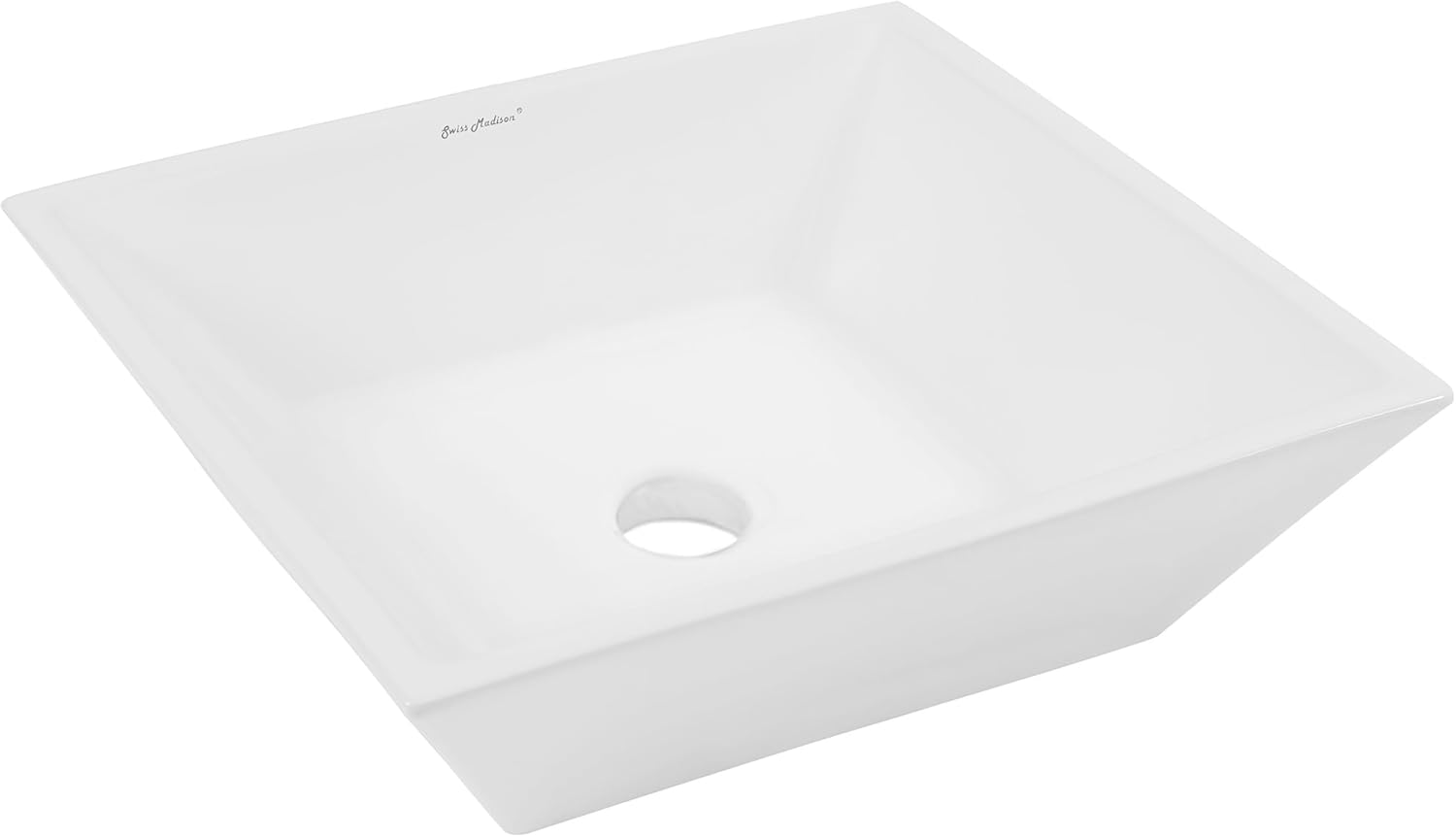 St. Tropez Square Ceramic Bathroom Vessel Sink