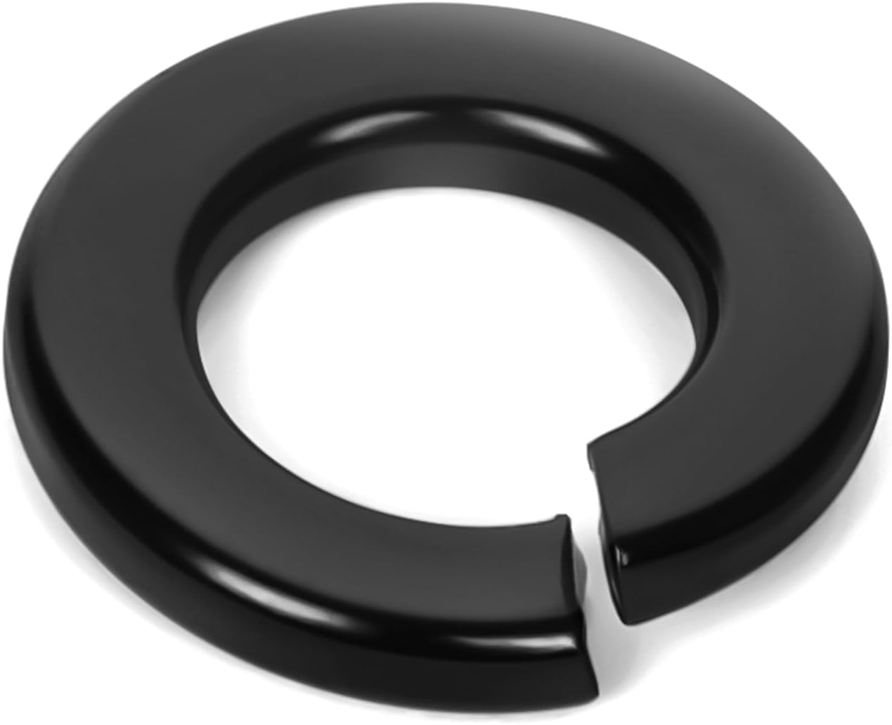 M4 Split Lock Washer, 304 Stainless Steel 18-8 Spring Lock Washers for Bolts and Nuts, Black Finish, 100 PCS