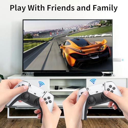 Wireless Retro Handheld Game Console, Retro Game Console, Built-in 20,000+ Plug-and-Play Retro Video Games, Equipped with 9 classic simulators, 4K HD HDMI Output and Dual 2.4G Wireless Controller - Thumbnail 2
