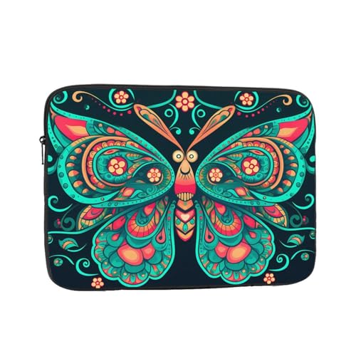 Elegant Butterfly Laptop Sleeve Case 17 Inch Suitable For Notebook Computer Tablet Traveling Carrying Simple Case