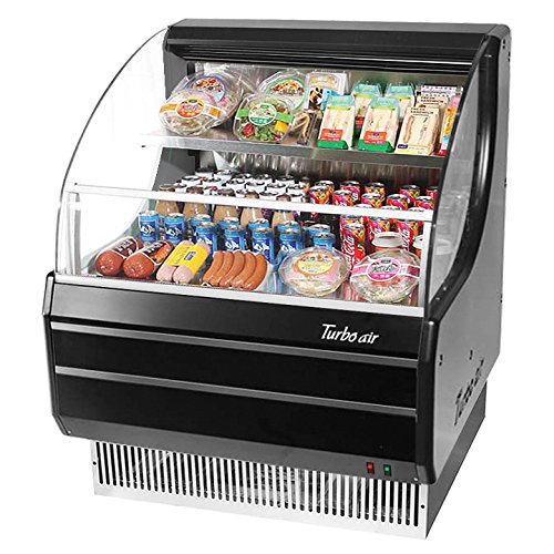 Turbo Tom-30LB Open Front Display Merchandiser, Refrigerated, Low-Profile, Horiz