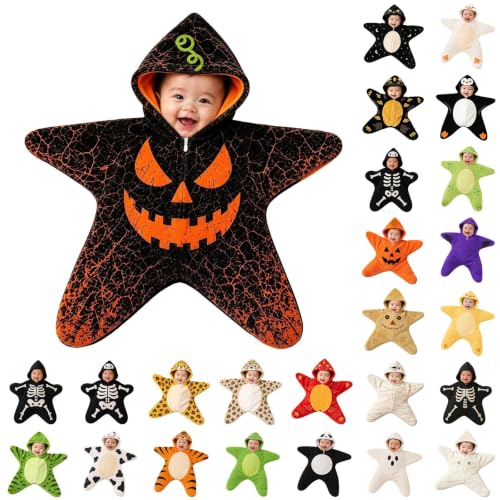 AIMAOMI Baby Starfish Onesie Wearable Blanket Costumes Orange-d 6-9 Months - image 7