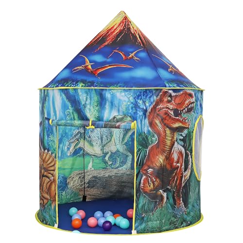 Tenda da gioco dinosauro – tenda pop-up – tenda per bambini per interni ed esterni, casetta giocattolo per la cameretta dei bambini, tenda da gioco per ragazze e ragazzi, tenda per bambini