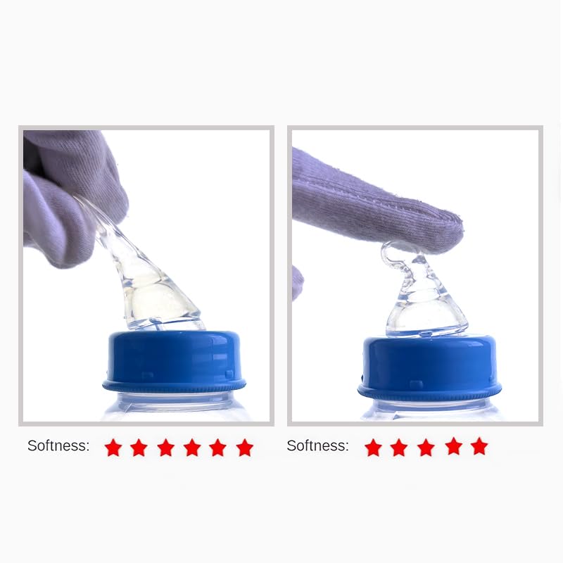 Vista 6 de Paquete de 4 biberones anticólicos de 5 oz (2.0 fl oz) para recién nacidos, sin BPA, transición de lactancia materna, ventilados para alivio