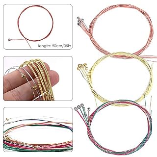 Cordes de guitare Acoustic 6 cordes Set de 3, maxin Guitar Strings Pack Corde en acier de remplacement pour guitare… - Les Beatles, Paul McCartney, John Lennon, RIngo Starr, George Harrison Cordes de guitare Acoustic 6 cordes Set de 3, maxin Guitar Strings Pack Corde en acier de remplacement pour guitare… – Image 2