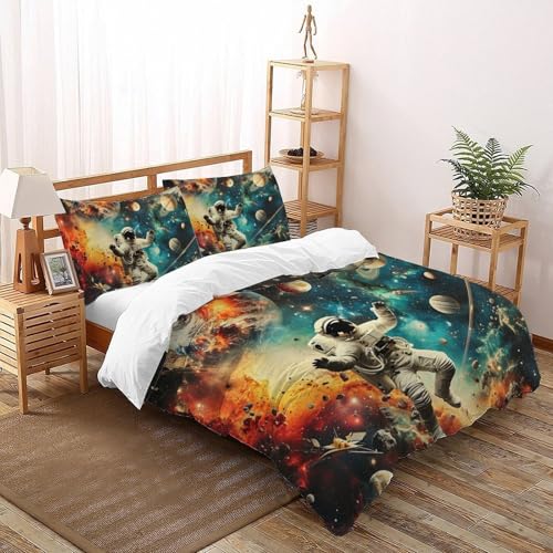 Housses de couette 3D faciles d'entretien lit Super King fermeture éclair rapide - 2