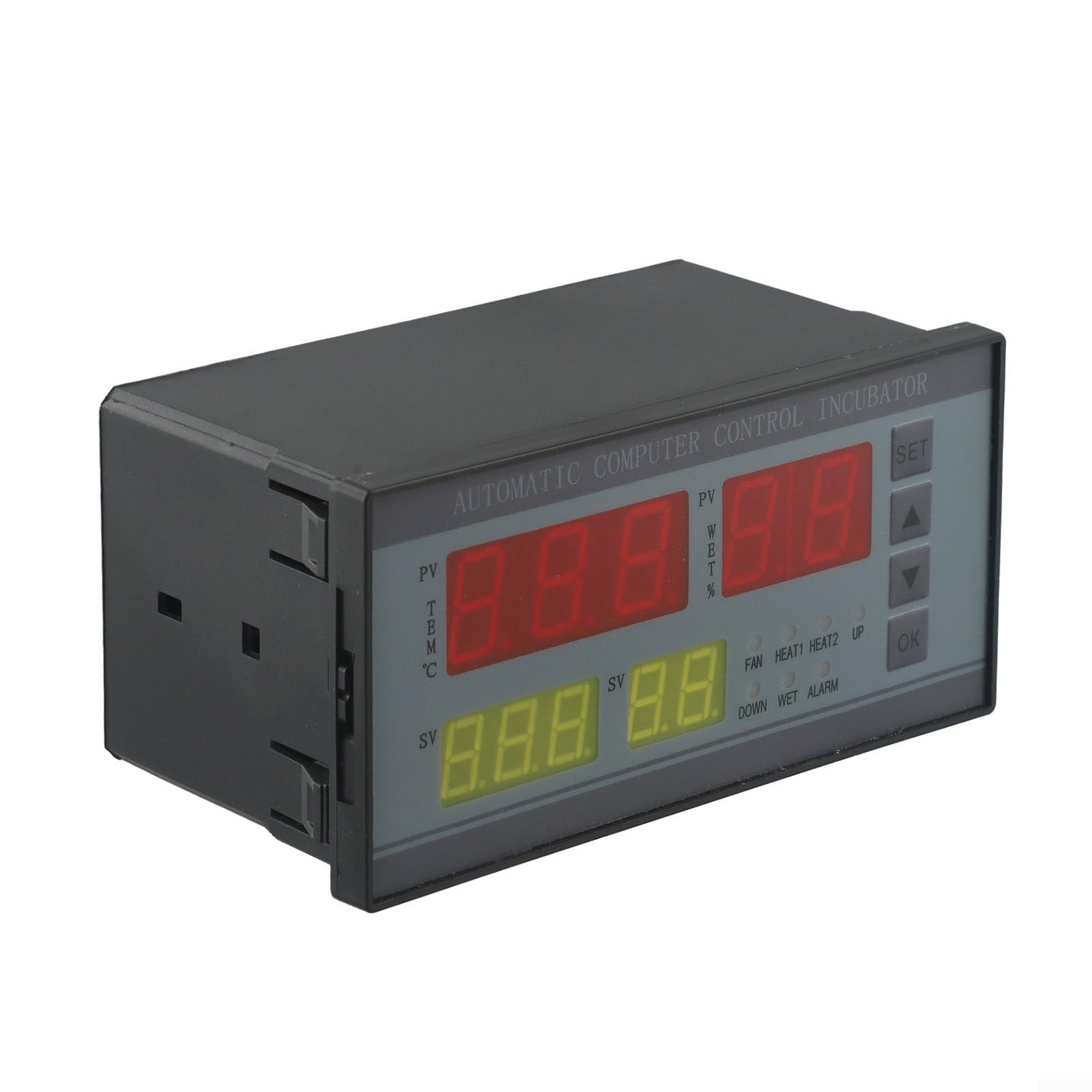 Gdfnmogo Thermostat multifonction pour contrôleur d'incubateur numérique Xm-18 avec contrôle de l'humidité 7 voies de sortie capteur Pr (220 V)
