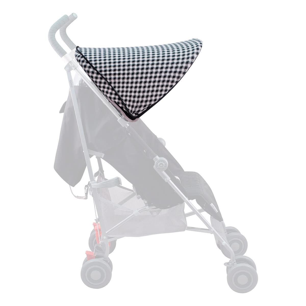 JYOKO KIDS Cubre capota de algodón Compatible con Maclaren Quest, Techno y Xt (Vichy)