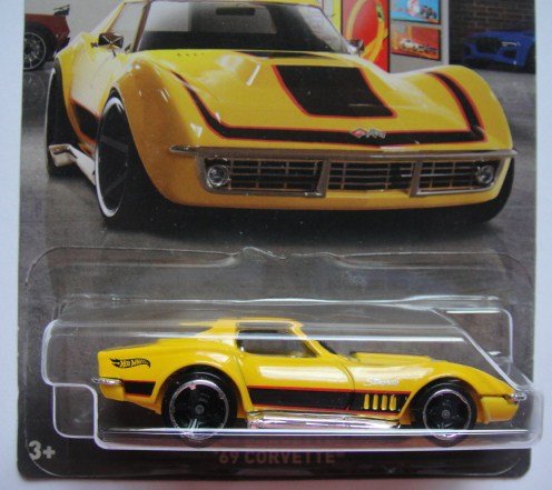 ホットウィール シボレー・コルベット ZL-1 1969 イエロー 1/18