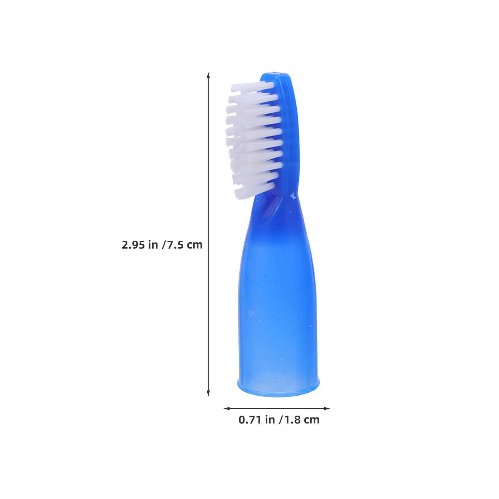 Spazzolino da Denti Corto Mini Testina Blu in Pbt Nano 100 Pezzi, Spazzolino da Viaggio Portatile Antimanomissione per Igiene Orale in Carcere, Ospedali e Campeggio, Maneggevole