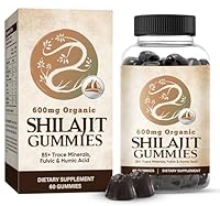 Shilajit Original Gummies, (60 Pcs) Natürliches Bio Shilajit aus dem Himalaya, Reich an über 85 Spurenelementen und Furinsäure, Erhöht Ausdauer und Vitalität