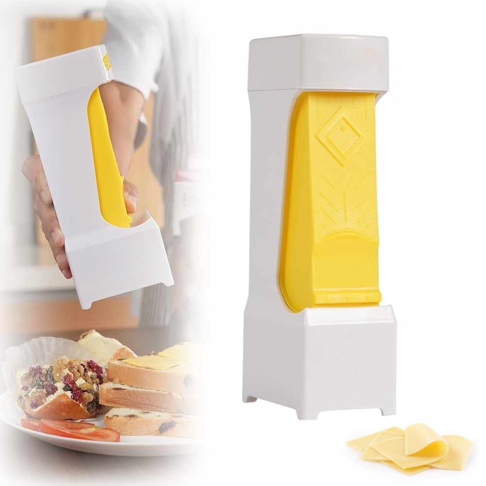 Butter Cutter One-Click Butter Cutter 2025 NEW Single-Stick Butter Cutter Butter Dispenser with Stainless Steel Blade and Storage