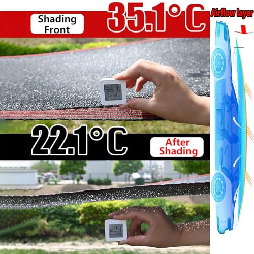 Toldos de malla para exteriores de 2,7x5,8 m para cubrir invernaderos y plantas 4