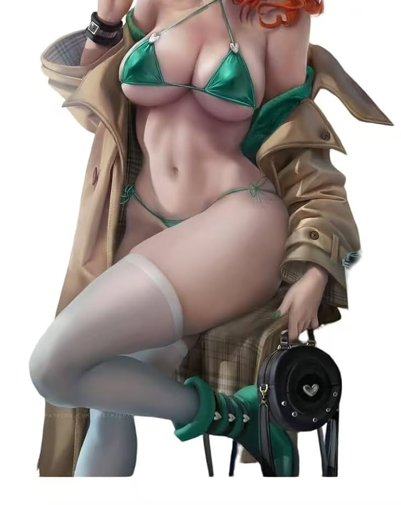 A sleek black AI sex doll with advanced features